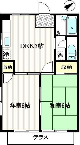 東京都府中市日新町５丁目 中河原駅 2DK アパート 賃貸物件詳細