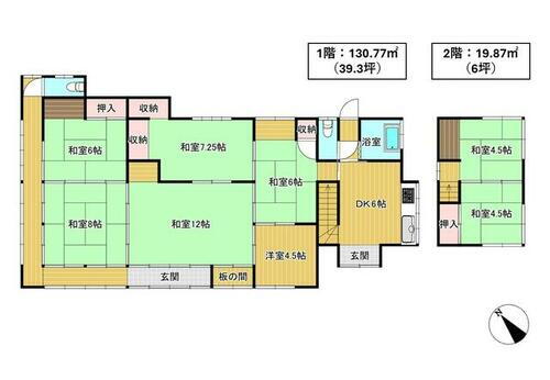 千葉県南房総市宮谷 2階建 築69年