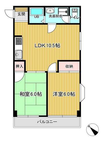 東京都大田区南六郷３丁目 雑色駅 2LDK マンション 賃貸物件詳細