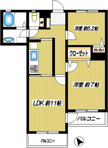 東京都調布市小島町２丁目 調布駅 2LDK マンション 賃貸物件詳細