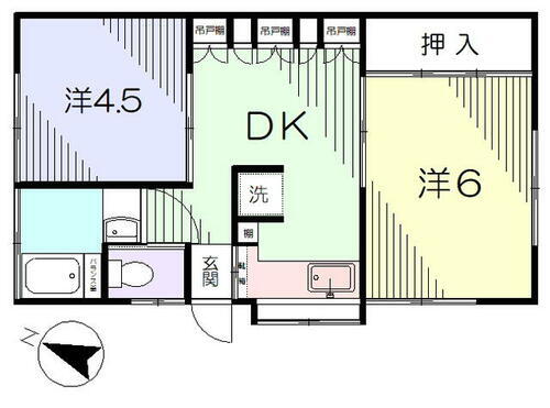 神奈川県川崎市高津区末長１丁目 梶が谷駅 2DK アパート 賃貸物件詳細