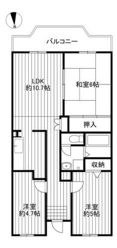 神奈川県横須賀市野比３丁目 ＹＲＰ野比駅 3LDK マンション 賃貸物件詳細