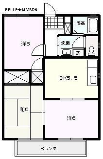 山梨県甲府市千塚４丁目 竜王駅 3DK アパート 賃貸物件詳細