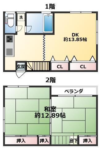 東京都葛飾区堀切４丁目 堀切菖蒲園駅 2DK 一戸建て 賃貸物件詳細