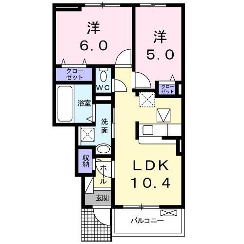 徳島県徳島市蔵本元町２丁目 蔵本駅 2LDK アパート 賃貸物件詳細