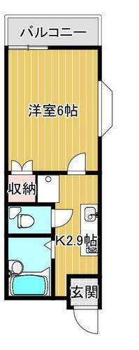 東京都足立区中川２丁目 亀有駅 1K マンション 賃貸物件詳細