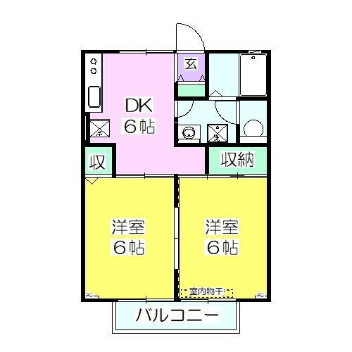 福島県郡山市安積荒井３丁目 郡山駅 2DK アパート 賃貸物件詳細