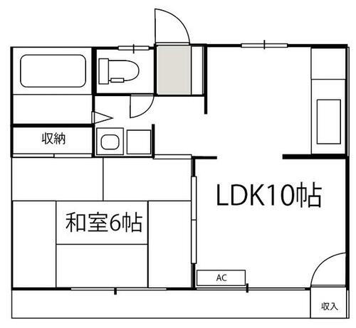 群馬県前橋市西片貝町２丁目 片貝駅 1LDK アパート 賃貸物件詳細