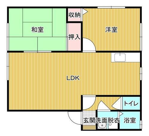 長崎県長崎市つつじが丘１丁目 2LDK アパート 賃貸物件詳細