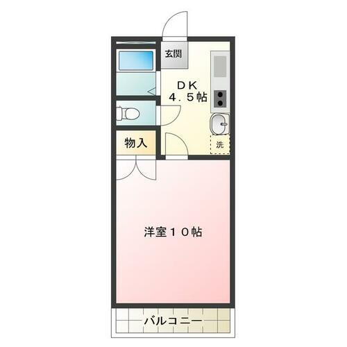 徳島県小松島市中田町字出口 中田駅 1DK マンション 賃貸物件詳細