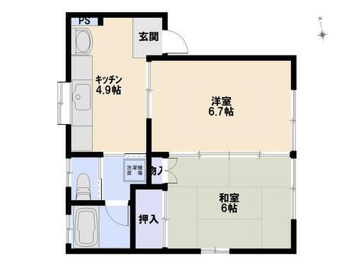 青森県西津軽郡鰺ヶ沢町大字舞戸町字後家屋敷 鰺ケ沢駅 2K アパート 賃貸物件詳細