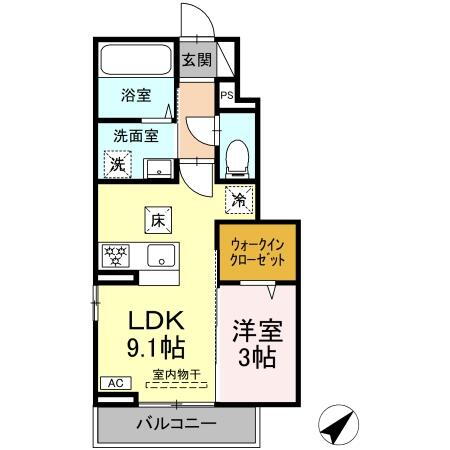 山梨県中巨摩郡昭和町押越 国母駅 1LDK アパート 賃貸物件詳細