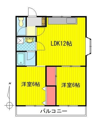 埼玉県草加市旭町６丁目 新田駅 2LDK アパート 賃貸物件詳細