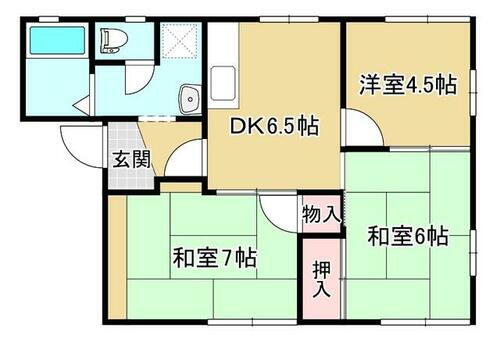 宮城県仙台市太白区鈎取１丁目 長町駅 3DK アパート 賃貸物件詳細