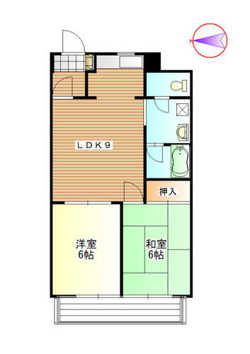 神奈川県川崎市中原区今井西町 武蔵小杉駅 2LDK マンション 賃貸物件詳細