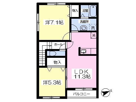 神奈川県平塚市田村７丁目 平塚駅 2LDK アパート 賃貸物件詳細