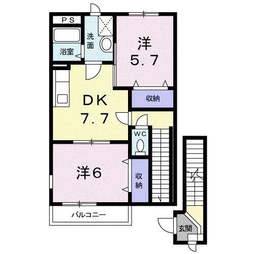 岩手県北上市黒沢尻３丁目 北上駅 2DK アパート 賃貸物件詳細