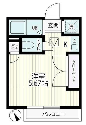 神奈川県横浜市青葉区あざみ野１丁目 あざみ野駅 1K アパート 賃貸物件詳細