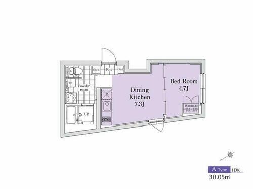 東京都世田谷区上馬１丁目 三軒茶屋駅 1DK マンション 賃貸物件詳細