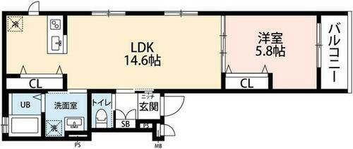 兵庫県西宮市大井手町 夙川駅 1LDK アパート 賃貸物件詳細
