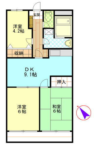 東京都青梅市大門３丁目 河辺駅 3DK マンション 賃貸物件詳細