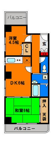 千葉県千葉市中央区中央１丁目 千葉駅 2DK マンション 賃貸物件詳細
