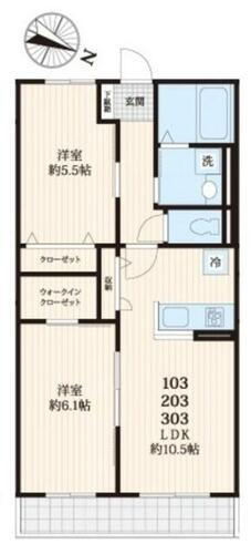 埼玉県蓮田市馬込５丁目 蓮田駅 2LDK アパート 賃貸物件詳細