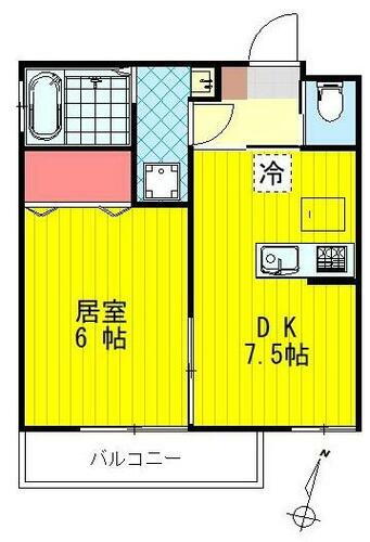 埼玉県草加市中根２丁目 獨協大学前駅 1DK アパート 賃貸物件詳細