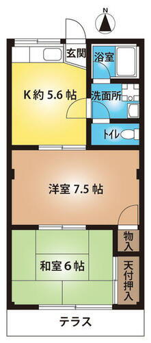 埼玉県行田市矢場１丁目 行田市駅 2K アパート 賃貸物件詳細