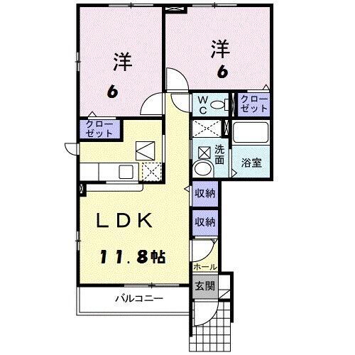岩手県北上市北鬼柳６地割 北上駅 2LDK アパート 賃貸物件詳細