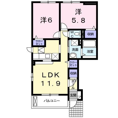 岩手県北上市柳原町５丁目 柳原駅 2LDK アパート 賃貸物件詳細