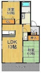 福岡県福岡市城南区田島２丁目 茶山駅 2LDK アパート 賃貸物件詳細