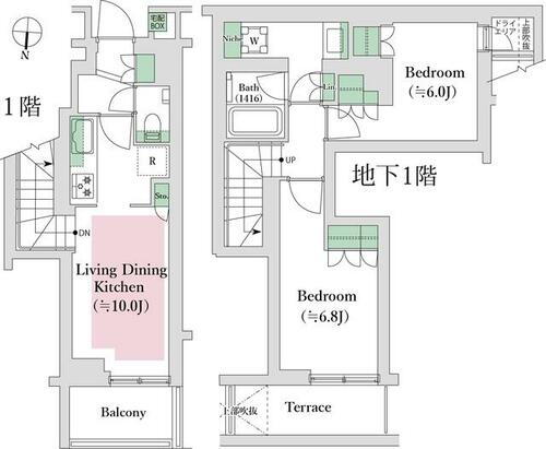 東京都目黒区五本木１丁目 祐天寺駅 2LDK マンション 賃貸物件詳細