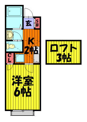 埼玉県草加市草加１丁目 草加駅 1K アパート 賃貸物件詳細