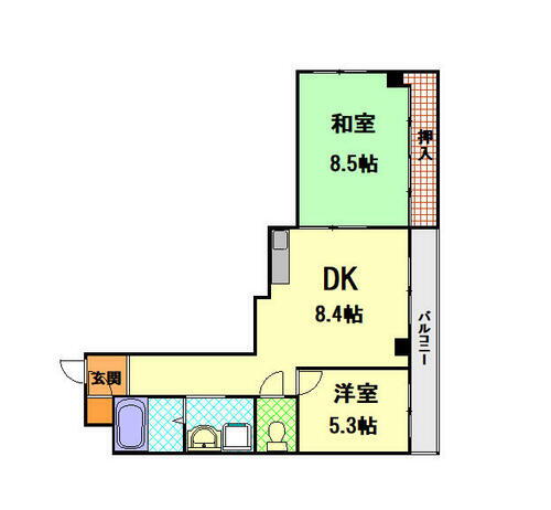 兵庫県神戸市中央区北長狭通５丁目 元町駅 2LDK マンション 賃貸物件詳細