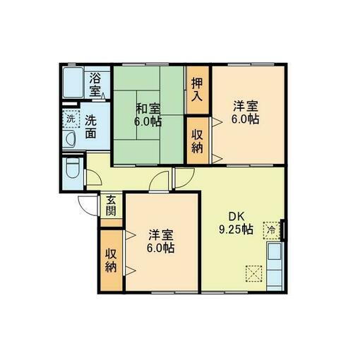 熊本県熊本市北区下硯川１丁目 西里駅 3DK アパート 賃貸物件詳細