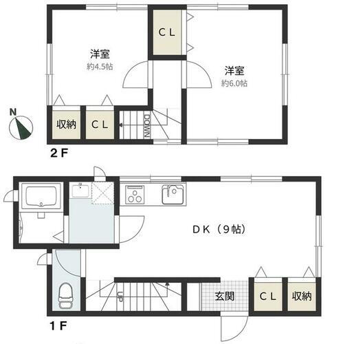 神奈川県横浜市鶴見区獅子ケ谷１丁目 鶴見駅 2DK 一戸建て 賃貸物件詳細