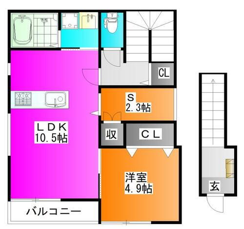 埼玉県蕨市北町４丁目 蕨駅 1SLDK アパート 賃貸物件詳細