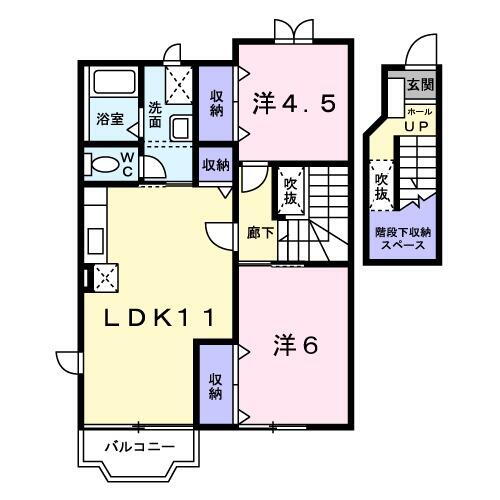 秋田県秋田市泉馬場 秋田駅 2LDK アパート 賃貸物件詳細