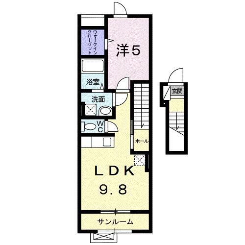 山形県天童市北目４丁目 天童南駅 1LDK アパート 賃貸物件詳細