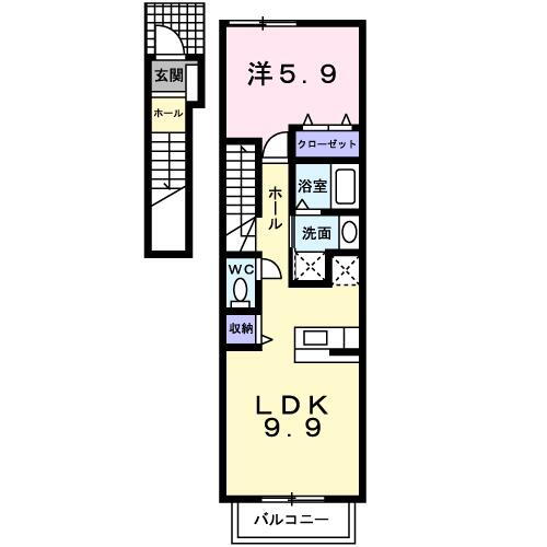 熊本県菊池郡菊陽町花立１丁目 武蔵塚駅 1LDK アパート 賃貸物件詳細