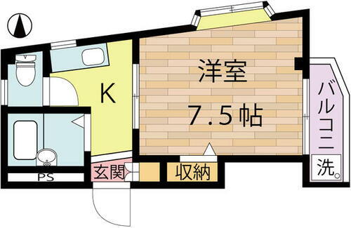 神奈川県川崎市川崎区小田栄１丁目 川崎駅 1K マンション 賃貸物件詳細