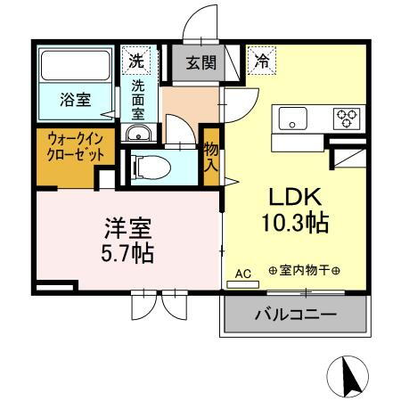 山梨県甲府市高畑１丁目 南甲府駅 1LDK アパート 賃貸物件詳細