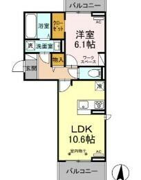 福島県郡山市日和田町字三河尻 日和田駅 1LDK アパート 賃貸物件詳細