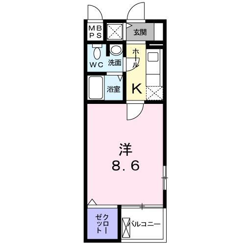 熊本県熊本市東区尾ノ上３丁目 健軍校前駅 1K マンション 賃貸物件詳細