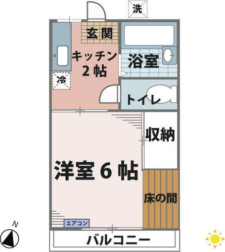 埼玉県川越市大字天沼新田 鶴ヶ島駅 1K アパート 賃貸物件詳細