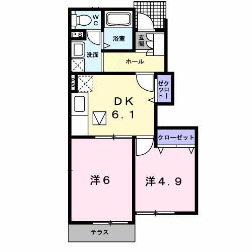 長崎県佐世保市船越町 佐世保駅 2DK アパート 賃貸物件詳細