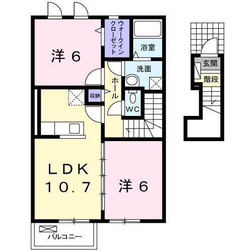 山梨県都留市桂町 東桂駅 2LDK アパート 賃貸物件詳細