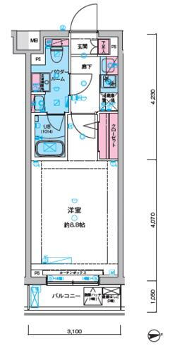 東京都大田区北馬込１丁目 荏原町駅 1K マンション 賃貸物件詳細