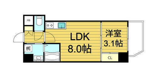大阪府大阪市東成区中道３丁目 森ノ宮駅 1LDK マンション 賃貸物件詳細